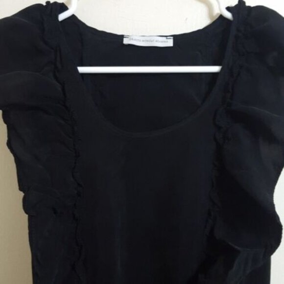 Objects Without Meaning Small Black Ruffle Dress Sleeveless GUC - Picture 8 of 8